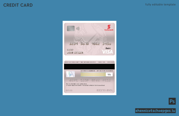 Beispielvorschau der Chile Scotiabank Visa Debitkarte